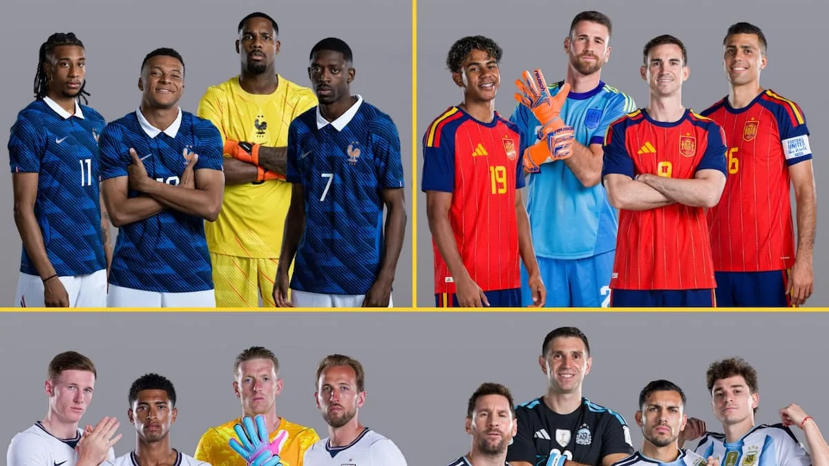 Las semifinales del Mundial 2026 enfrentan a Francia contra España y a Inglaterra contra Argentina