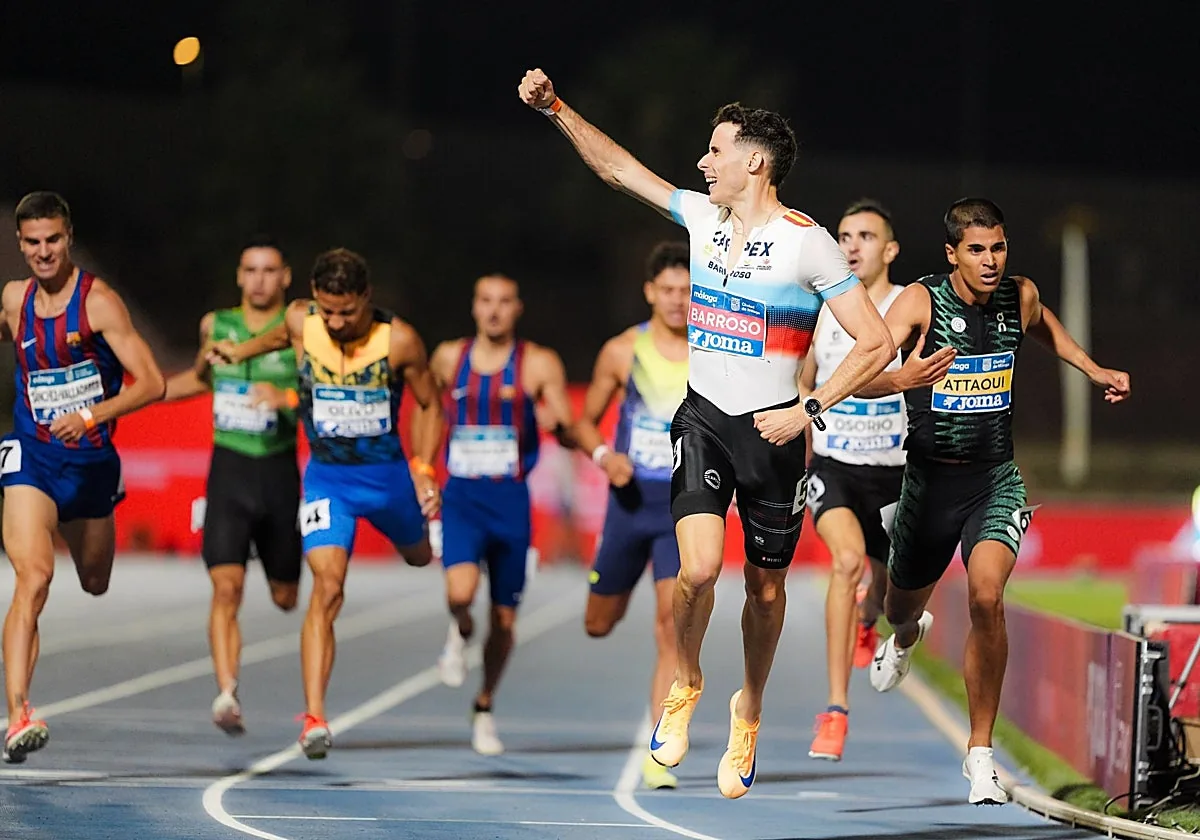 Málaga: Barroso supera a Attaoui en los 800 metros del Campeonato Nacional