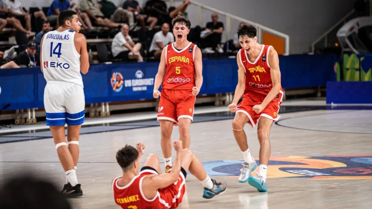 España remonta un déficit de 29 puntos para alcanzar las semifinales del Eurobasket U18